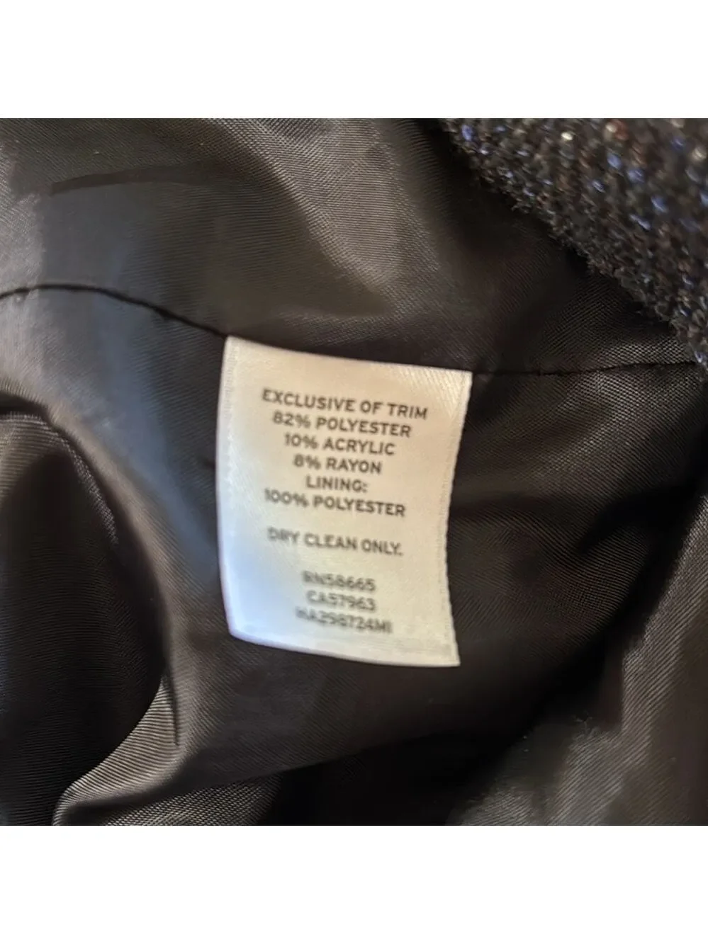 Halogen Black Cropped Jacket Medium